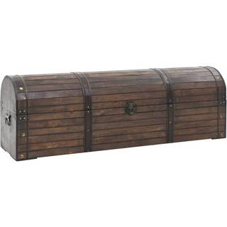opbevaringskiste 120x30x40 cm vintagestil massivt træ