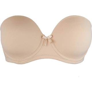 Pour Moi Pour Moi Natural Strapless Definitions U Wire Plunge Low Back Push Up Bra