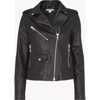 Whistles Whistles Black Pocket Leather Agnes Jacket