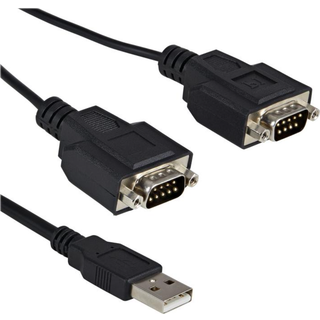 StarTech.com ICUSB2322F 2 Port FTDI USB to Serial RS232 Adapter Cable with COM Retention