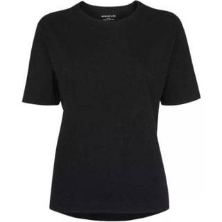 Whistles Whistles Black Basic Emily 100% Cotton T-Shirt