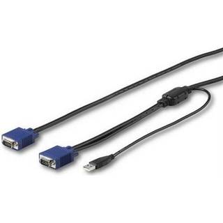StarTech.com 10ft / 3m USB KVM Cable for Rackmount Consoles - VGA and USB - video / USB cable - 3 m
