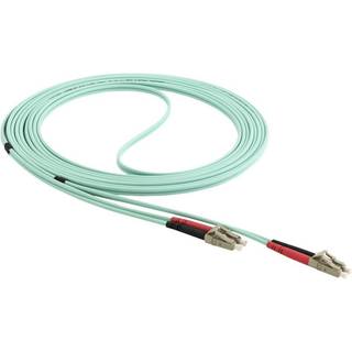 STARTECH 5m Aqua OM4 Duplex Multimode Fiber Optic Cable - 50/125 - LC