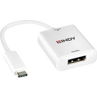 Lindy USB-C Displayport adapter - 4K - 60Hz - Hvid