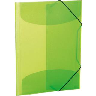 HERMA Elasticated folder A3 PP translucent light green