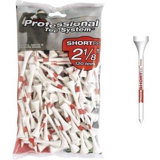 Træ tees hvide 2 1/8" 53mm 120pk.