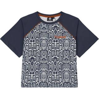 Hummel Snake Print T-shirt Navyblå 12 Y    12 år  kvinde