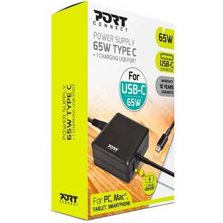 PORT Designs Power Supply USB-C 65W EU/UK /900097