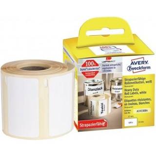 Avery A1933084 Heavy Duty etiketter 32x57mm, rulle med 400stk