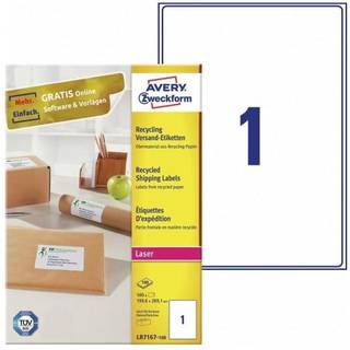 Avery LR7167-100 Shipping etiket til store pakker 1 pr. ark 199.6 x 289.1 100 ark