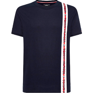Tommy Hilfiger Herren T-Shirt blau Baumwolle & Mix unifarben