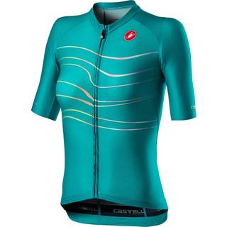 Castelli - Aero PRO Jersey Dame Green - L - Turquoise