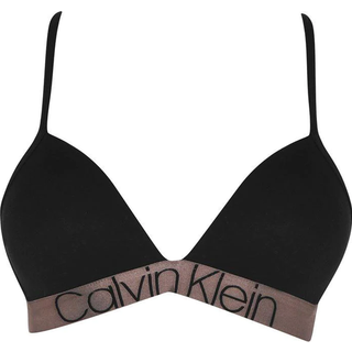 Calvin Klein Icon Padded Triangle Bralette - Black - X-Large