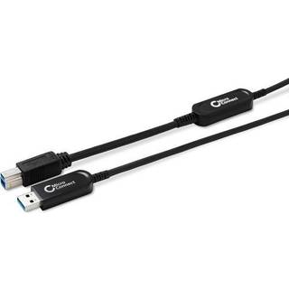 MicroConnect Premium Optic Fiber USB 3.0 A-B kabel, 10m. 15m. 20m. 25m. 30m. 15 meter