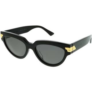 Bottega Veneta Kvinde BV1035S 001 Solbriller Acetat Sort Grå Cat Eye Normal