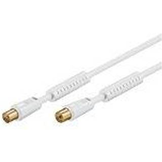 MICROCONNECT Coax M-F 10m White 75 Ohm