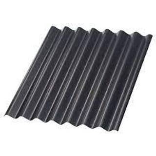 Bølgeplade sortblå B6 1090x1180mm m/strips FK 41100147 fuldkantet