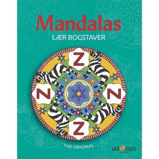 Mandalas malebog Lær bogstaver med Mandalas - fra 4 år