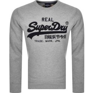 Superdry Vintage Logo sweatshirt i chenille-stof med rund halsudskæring