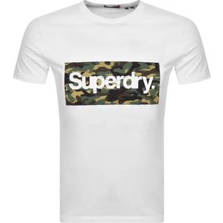 Superdry Core T-shirt med logo og camouflageprint