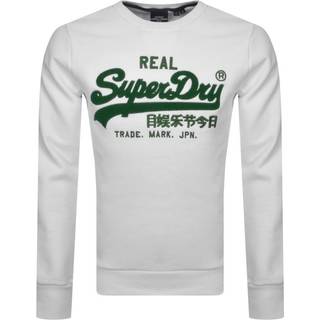 Superdry Vintage Logo sweatshirt i chenille-stof med rund halsudskæring
