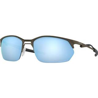 Oakley Mand OO4145 WIRE TAP 2.0 414506 Solbriller Metal Grå Blå Firkantet Polariseret Prizm - Grå