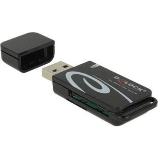 Delock Mini USB 2.0 Kortlæser Med SD &amp; Micro SD Slot