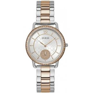 Guess W1290L2 Sølvfarvet/Rosaguldtonet stål Ø36 mm