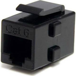 StarTech.com Cat 6 RJ45 Keystone Jack Network Coupler - F/F - network coupler - black - Sort