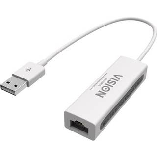 Vision TC-USBETH/BL USB RJ45 Ethernet Adaptor
