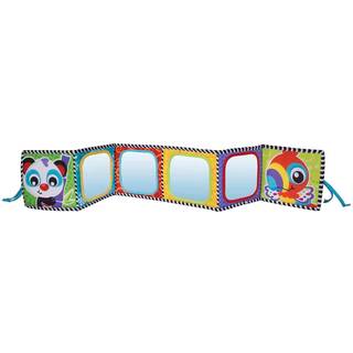 Playgro aktivitetslegetøj Tummy Time vendbar stofbog m spejl
