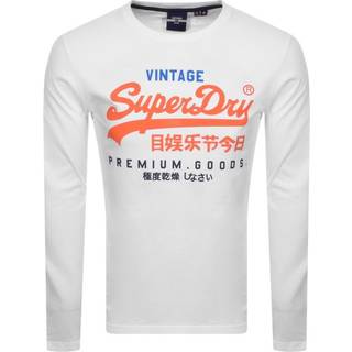 Superdry Langærmet Vintage Logo top med tre farver