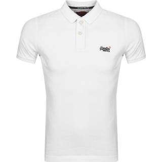 Superdry Klassisk poloshirt i piqué, fremstillet i økologisk bomuld