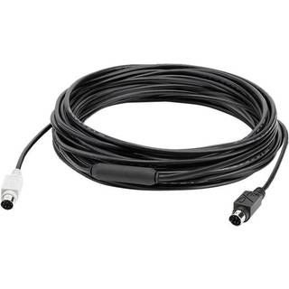 Logitech GROUP 10m Extender Cable PS/2-kabel 6-p Mini-DIN Sort