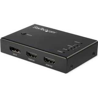 StarTech.com 4 Port HDMI Video Switch - 3x HDMI & 1x DisplayPort - 4K 60Hz - video/audio switch - 4 ports
