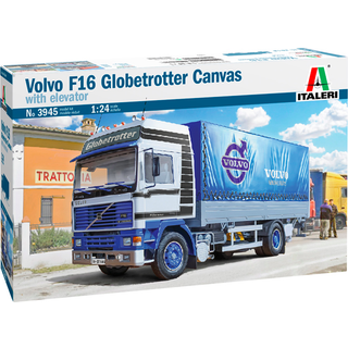 Italeri, Volvo F16 Globetrotter Canvas w/ elevator, 1:24 [Levering: 1-2 dage]