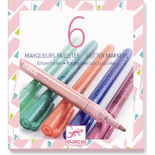 Djeco tuscher m. glitter Sweet - 6 stk.