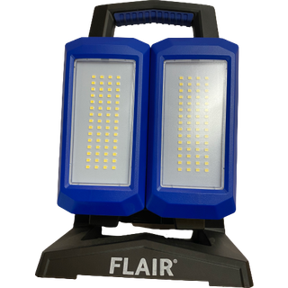 ARBEJDSLAMPE FLAIR DOBB.HOVEDE M/2 BATT.
