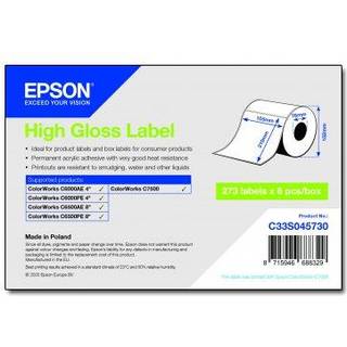 Epson High Gloss Label - Die-Cut: 105mm x 210mm 273 labels
