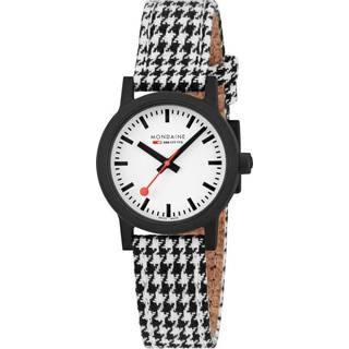 Mondaine Essence Quartz White Dial Two Tone PET Strap Unisex Watch MS1.32110.LN