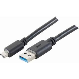 USB-C til USB-A 3.2 Gen.1 kabel - Sort - 1 m
