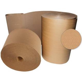 Brun Bølgepap 20 cm x 70 m