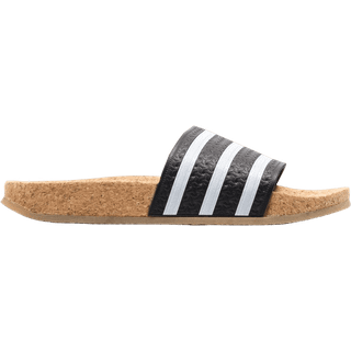 adilette Cork sandaler - Core Black / Cloud White / Gum - 35 1/2