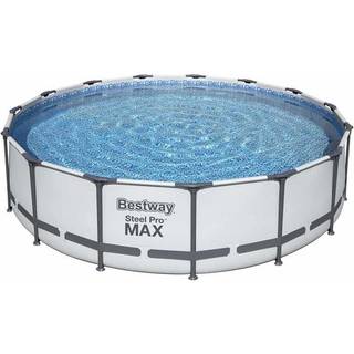 Bestway Steel Pro MAX Frame Pool 457 x 107 cm m/pumpe, stige m.v.