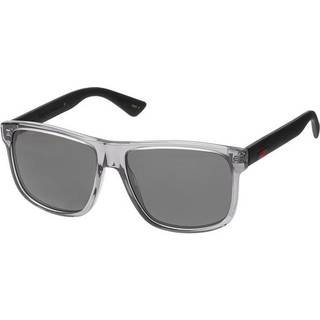 Gucci Mand GG0010S 004 Solbriller Acetat Grå Grå Firkantet Polariseret