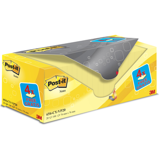 Bemærkninger POST-IT Value pack 76x76mm gu 20/fp