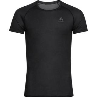 Odlo Active F-Dry Light Eco T-shirt, XL, Herre, Sort - Let og åndbar løbetrøje