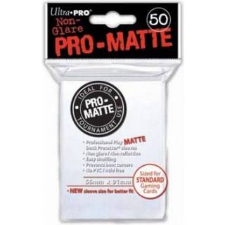 Kort tilbehør - Ultra Pro - Matte Non Glare White(50 stk Standard Sleeves)