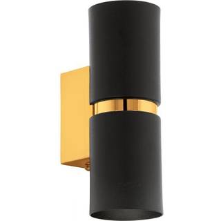 EGLO PASSA væglampe, sort/guld