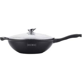 Wok - Die Cast - Non Stick Greblon Marble Coated - 5.7L / 32 cm - Royalty Line